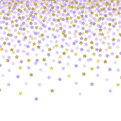 Falling Confetti Background - Colorful confetti falling on solid white background