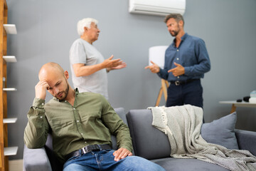 Grandfather Having Conflict With Father