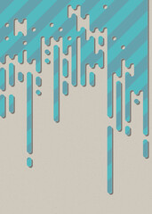 Abstract Rounded Color Lines halftone transition background illustration