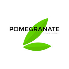 Pomegranate leaf vector 