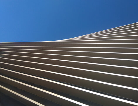 blue sky and walls