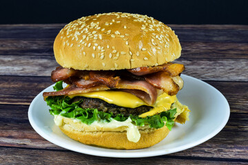 bacon cheese burger
