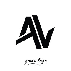 Logo VA vector illustration