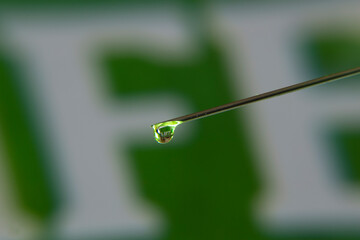 coronavirus vaccine in background with life letters