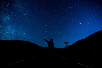 Fototapeta premium The Milky Way on a Star Lit Night