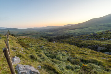 Landscapes during sunset in West Kerry, Ireland