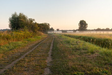 sunrise in the countryside