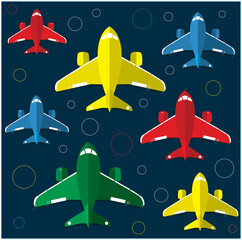 Planes colorful for kids toys