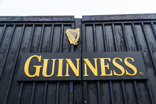 Sign Of Guinness Beer In Dublin, Ireland