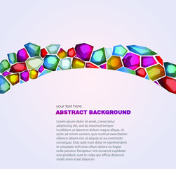 abstract background with colorful tiles