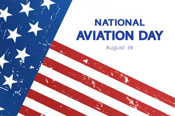Fototapeta na wymiar National Aviation Day concept, banner, greeting card. 