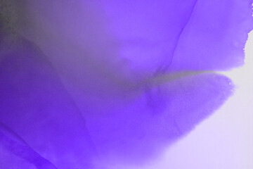 Hand-painted alcohol ink background. Abstract delicate violet texture. Contemporary feminine wallpaper. 