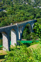 Fototapeta premium the first fully stone bridge across the gorge