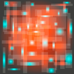 radial gradient in geometric shapes