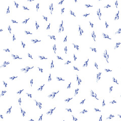 Drawing vector graphics with a floral pattern for design. Floral flower natural design. Graphics, sketch drawing.