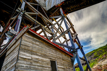Rustic tipple at the Atlas Coal Mine in East Coulee Alberta