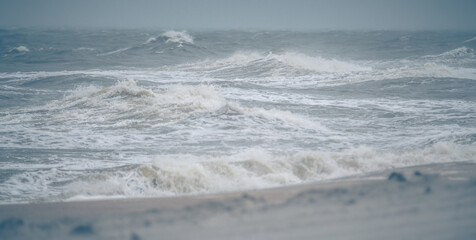 driving 4x4 on fort fisher park beach in north carolina