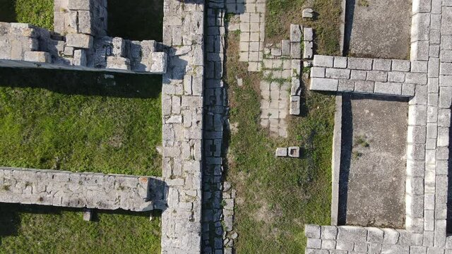 Revealing Fly Up Of Archaeological Site, Pliska First Bulgarian Capital 