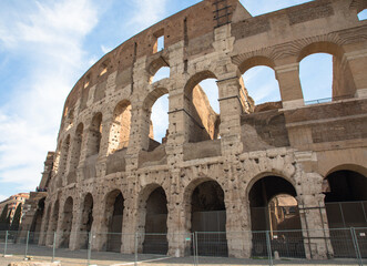 Obraz premium The Colosseum or Coliseum also known as the Flavian Amphitheatre, Rome, Italy