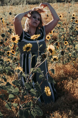 sunflower woman