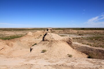 ウズベキスタンのトプラク・カラ遺跡