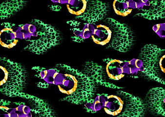 leopard print with glitter