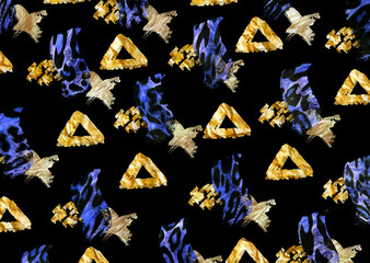 leopard print with glitter