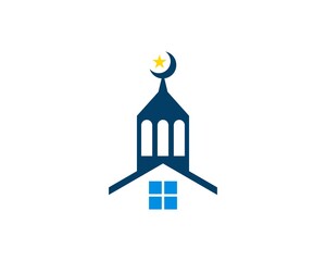 Luxury house with mosque