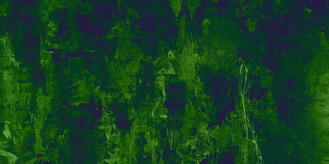 Fototapeta premium Abstract green paint grunge background.