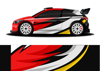 Car decal wrap design vector abstract strip for Company car wrap, sticker, and decal