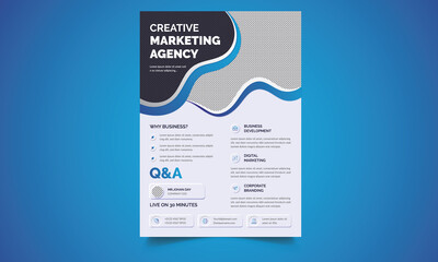 Business Flyer template layout vector design, Geometric shape Flyer Circle Abstract Colorful concepts used for business poster layout, IT Company flyer, corporate banners, and leaflets. Graphic design