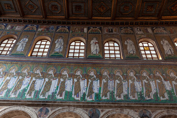 Obraz premium Mosaic in the Basilica of Sant'apollinare Nuovo