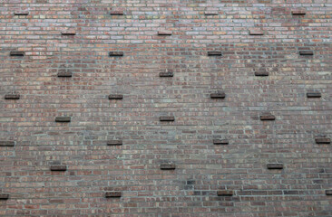 patterned brick wall 