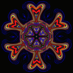 Abstract background Beautiful multicolor kaleidoscope texture.
