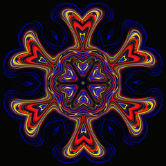 Abstract background Beautiful multicolor kaleidoscope texture.
