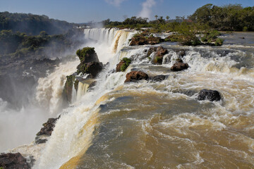 Iguazu Falls, viewed from the Argentina side of the Iguazu River