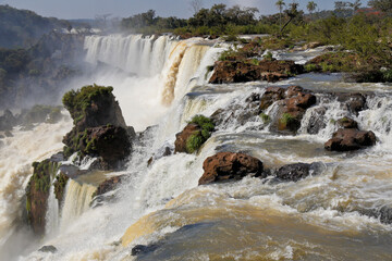 Iguazu Falls, viewed from the Argentina side of the Iguazu River