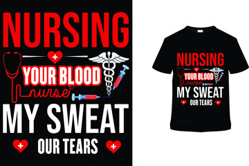 Nurse T-shirt Design...