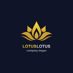 Lotus logo template vector icon