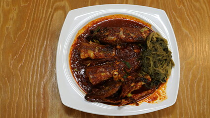 pork ribs on a plate