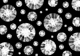 ダイヤモンド 宝石 背景 テキスタイル　イラスト