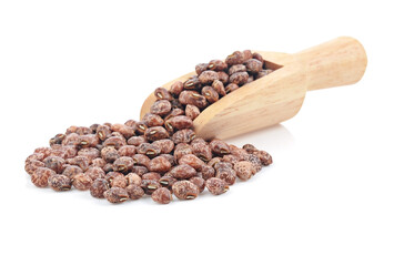 dried beans isolated on white background