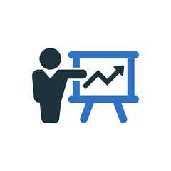 Business presentation icon