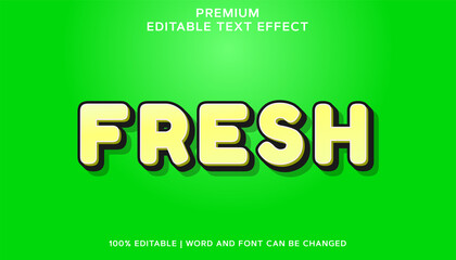 Fresh Premium Editable Font Text Effect