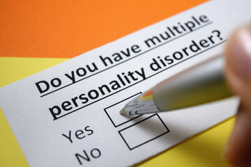 Obraz premium Questionnaire