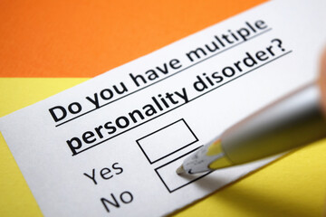 Fototapeta premium Questionnaire