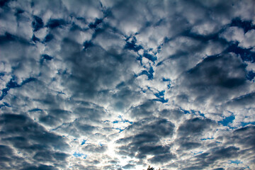 blue sky with clouds
