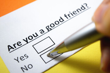 Obraz premium Questionnaire