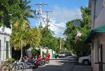 Naklejka premium Śródmieście Key West na Florydzie
