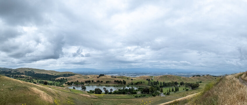 Hiking in Milpitas near Sandy Wool Lake, Milpitas, California